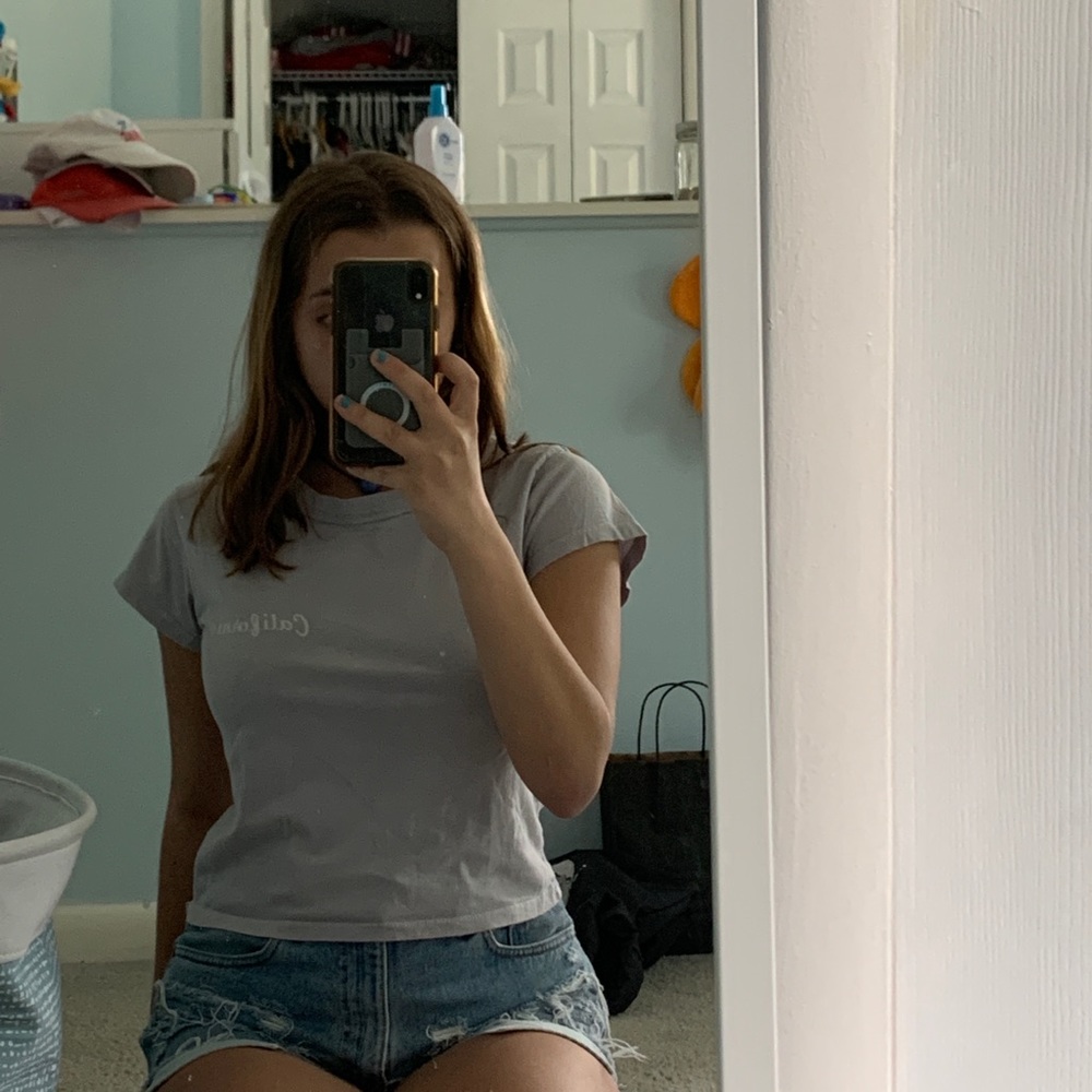 Light blue brandy tee